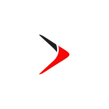 recommend clip art: Boomerang weapon icon logo design vector template