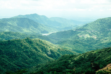 View of Mountains at Khao Kho District Phetchabun Province, northern Thailand. 