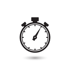 Stopwatch icon in trendy flat style.