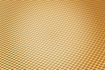 Abstract Background from metal sheet with holes. 3D illustration.