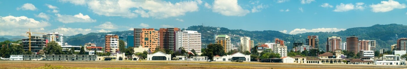Fototapeta na wymiar Panorama of Guatemala City, the Capital of Guatemala