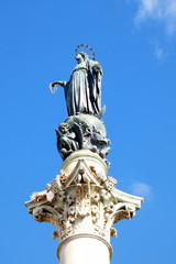 colonna dell'immacolata concezione a piazza di spagna,roma,italia