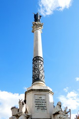 colonna dell'immacolata concezione a piazza di spagna,roma,italia