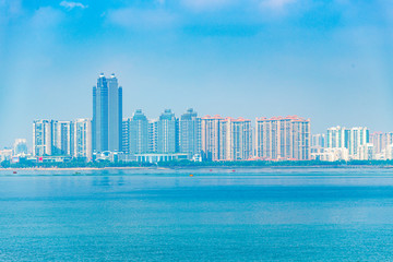 Cityscape of Zhanjiang Bay, Guangdong Province, China