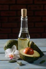 Avocado oil bottle
