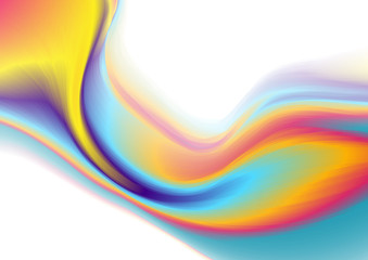 Colorful flowing liquid thermal waves abstract background