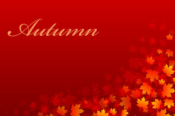 Vector background for design on a theme of autumn
