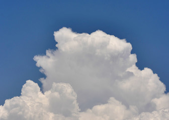 Naklejka na ściany i meble zoom big clouds in sky landscape