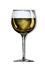 illustration of wine glass