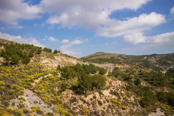 landscape of the Rambla de Hirmes area in Beninar (Spain)