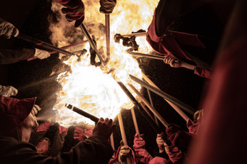 Escupiendo fuego