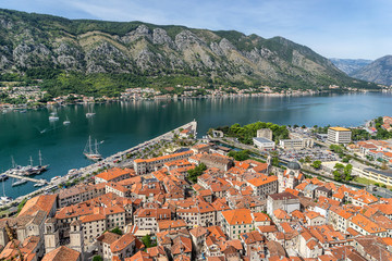 Naklejka na ściany i meble Kotor on Kotor Bay in Montenegro