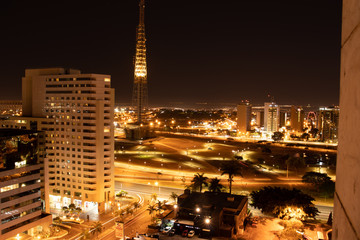 luzes da cidade  a noite