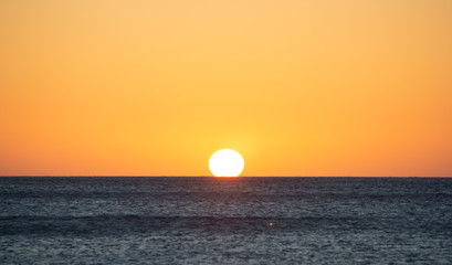 Coucher de soleil plage de la Perle Basse Terre Guadeloupe France