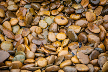 Pile of pebble stones for background