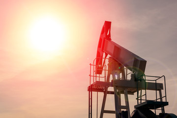 An Oil Pump Jack. Oil, gas industry.