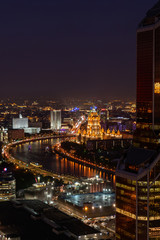 spectacular bird's eye view of Moscow