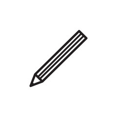 pencil icon vector trendy style