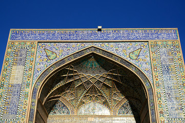 Herat in western Afghanistan. The Great Mosque of Herat (Friday Mosque or Jama Masjid). Detail of...