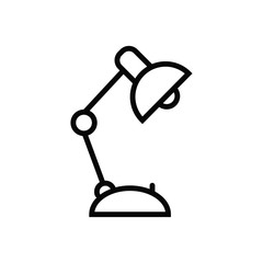 table lamp icon vector collection