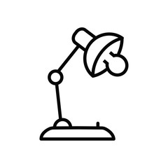 table lamp icon vector collection
