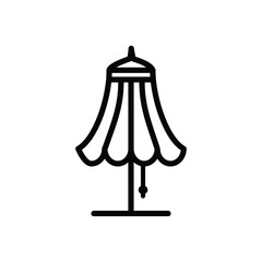 table lamp icon vector collection