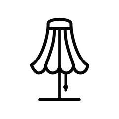 table lamp icon vector collection