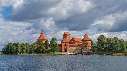 Naklejka na ściany i meble The Trakai Island Castle in Lithuania