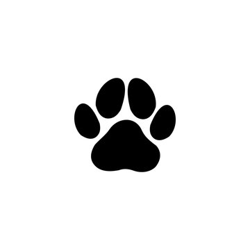 paw print icon vector design symbol