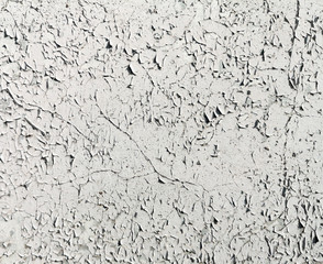 Stucco cracked on the wall as abstract background