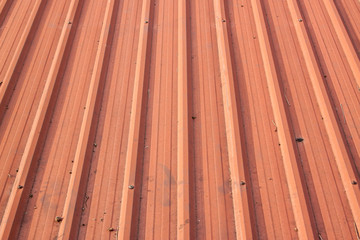 Orange cover roof the outdoor dirty roof texture, Home grunge metal roof .