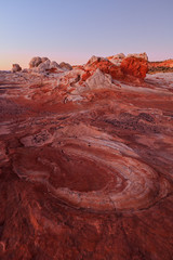 Unique sandstone landscape in the desert southwest, Arizona, USA.