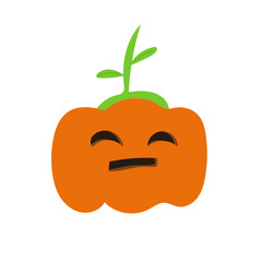cute cartoon halloween pumpkin character