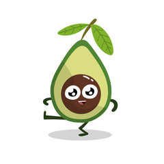Cute Avocado Character