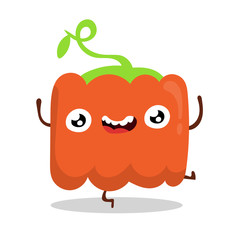 cute cartoon halloween pumpkin character