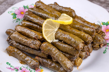 Traditional Turkish Food, Stuffed Leaves (Yaorak Sarması)