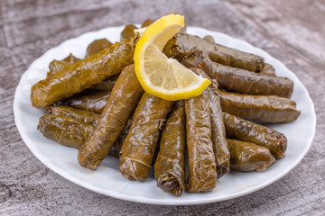 Traditional Turkish Food, Stuffed Leaves (Yaorak Sarması)