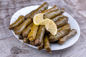 Traditional Turkish Food, Stuffed Leaves (Yaorak Sarması)