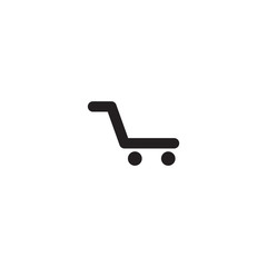 Shopping cart icon logo design vector template