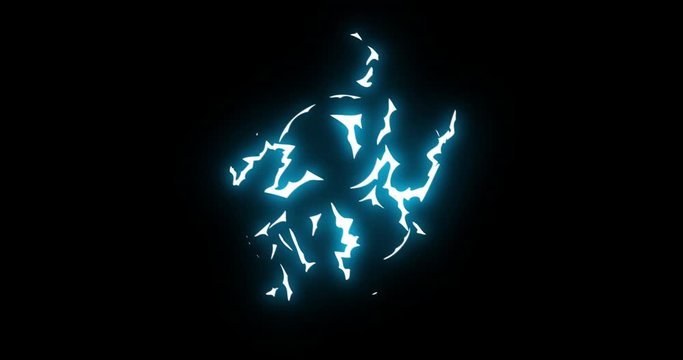 3 Step Thunder Ball Cycle Electrical Cartoon Elements Animation. Thunder Electrical Thunder Ball Cycle Elements with Glow Effect. 4K resolution with Alpha channel. Drop .mov files into your project.