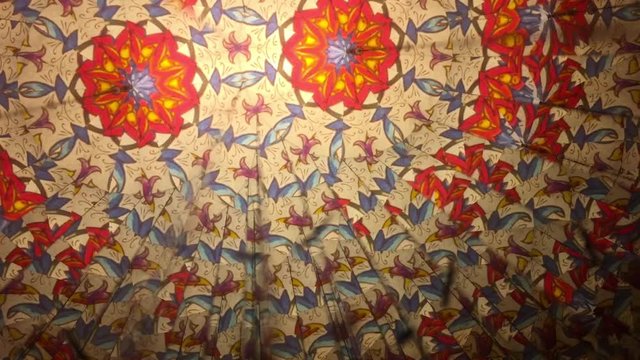 Kaleidoscope background. Shooting done with a real Kaleidoscope