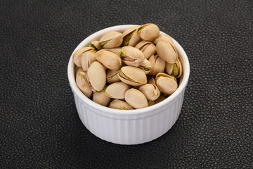 Pistachio nuts heap