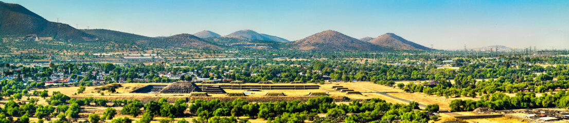 View of Teotihuacan in Mexico