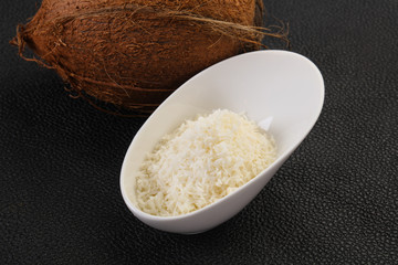 Coconut shredded chip with nut