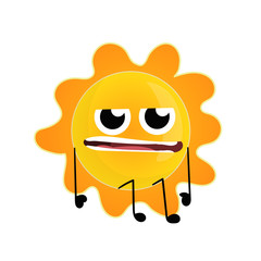 Cheerful happy sun figure