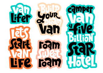 Van life lettering