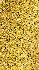 Golden glittering background with glitter effect