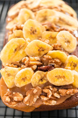 Baking banana bread