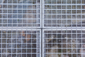 Obraz premium metal fence installed to protect against entry to the protected object