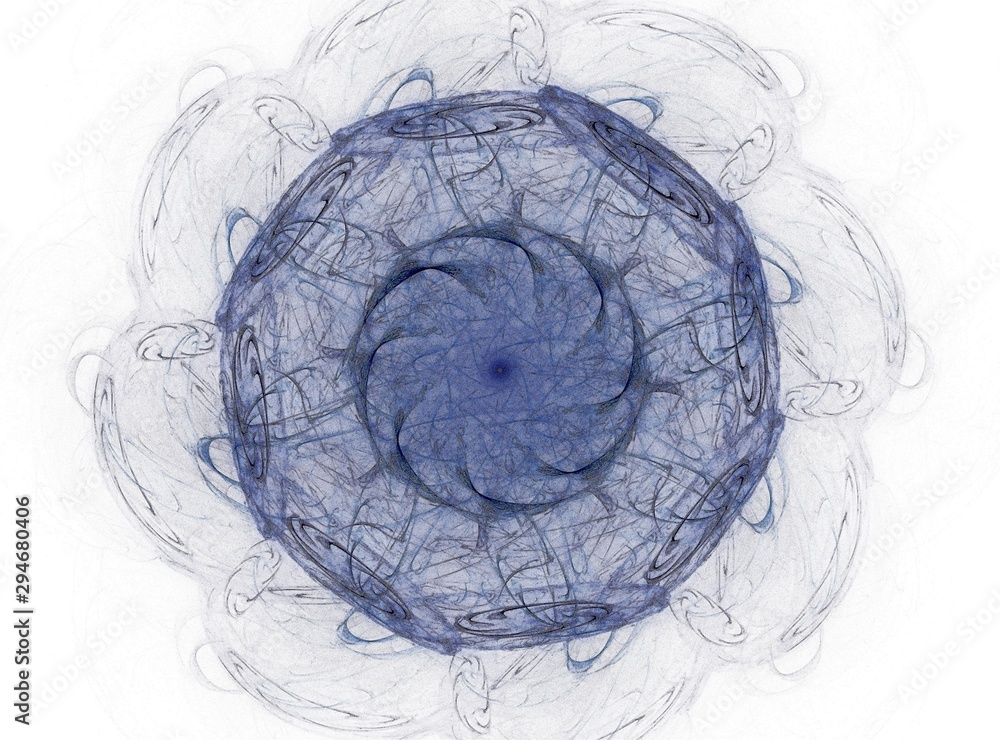 Poster abstract fractal background - computer-generated image. digital art. converging toward the center of